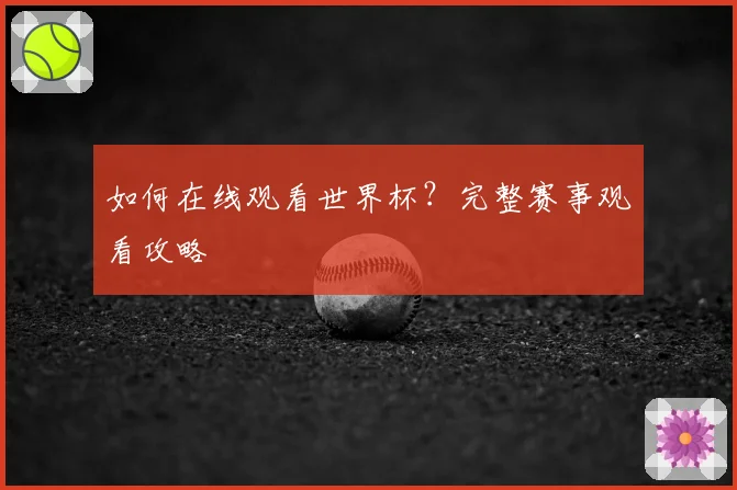 如何在线观看世界杯？完整赛事观看攻略